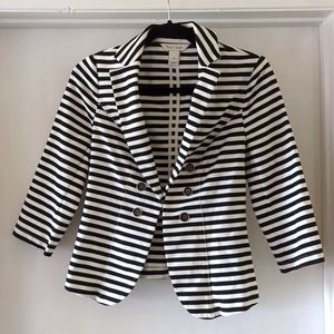 Black and White Stripped Blazer